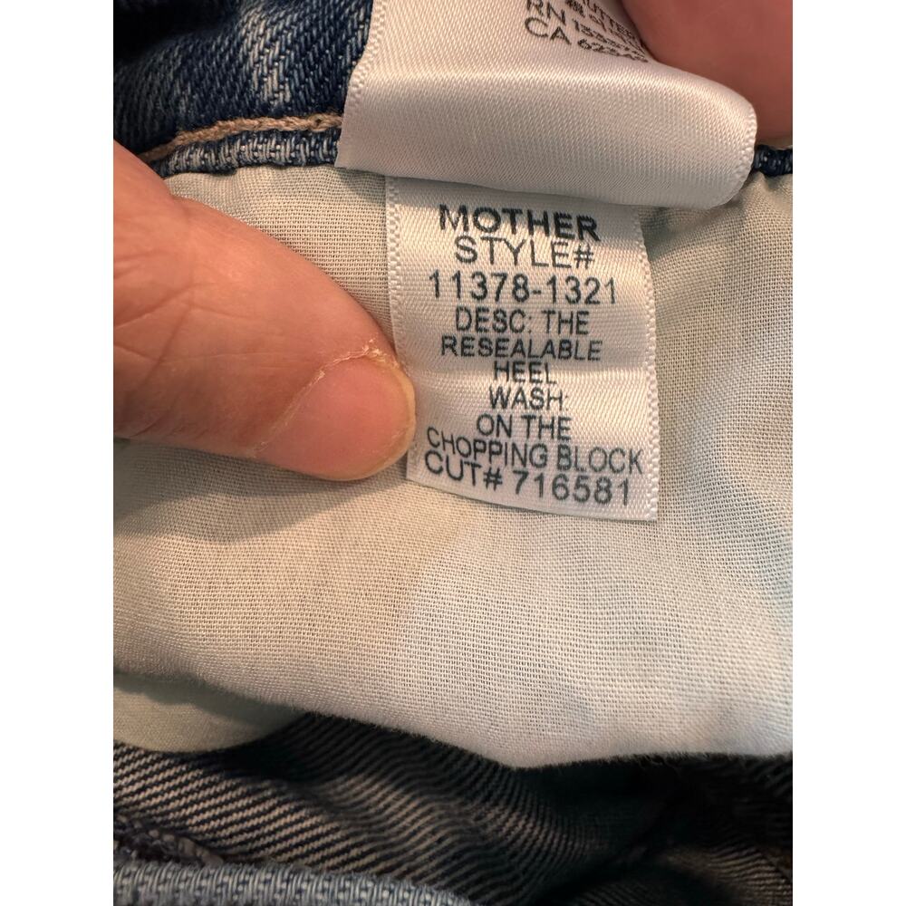 Brand New Mother The Resealable Heel Jeans in On The Chopping Block 27” - Picture 12 of 12